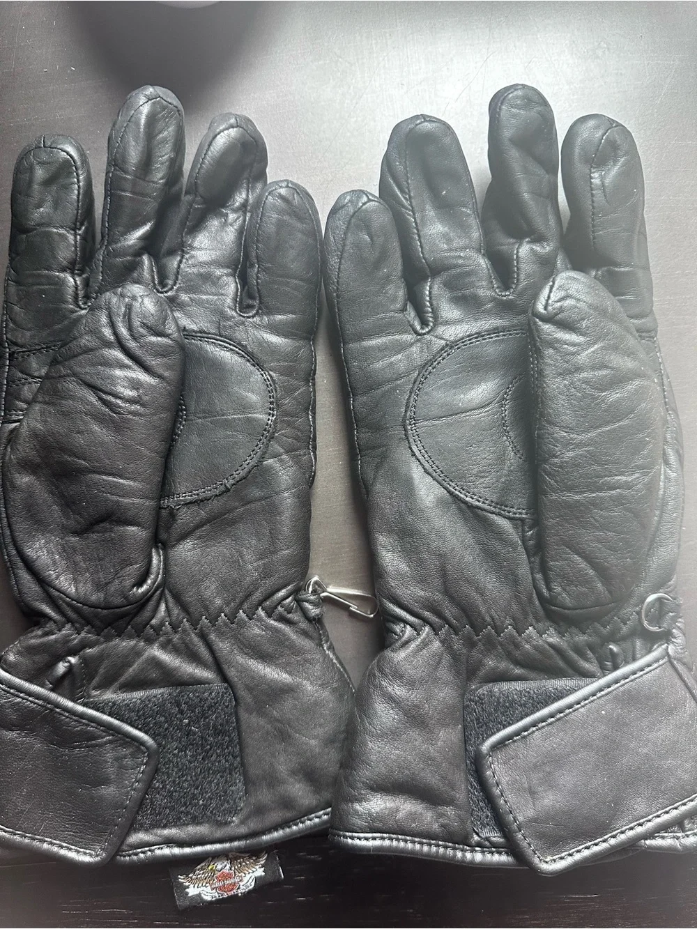 Harley-Davidson Black Leather Motorcycle Gloves - women’s